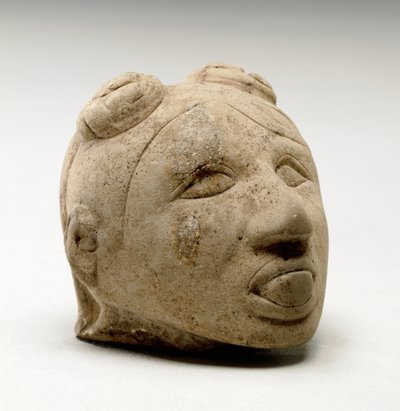Male Head, Natchez, 1200-1500 by Mississippian culture